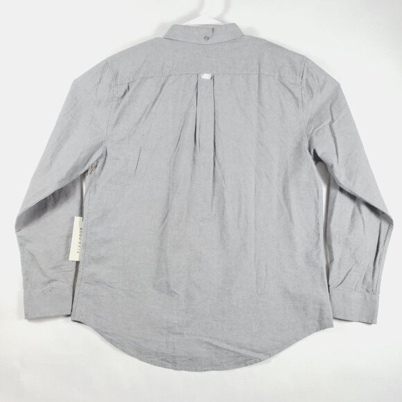 NEW Five Four Shirt Mens XL Gray Cotton Long Sleeve Regular Fit - Picture 2 of 15
